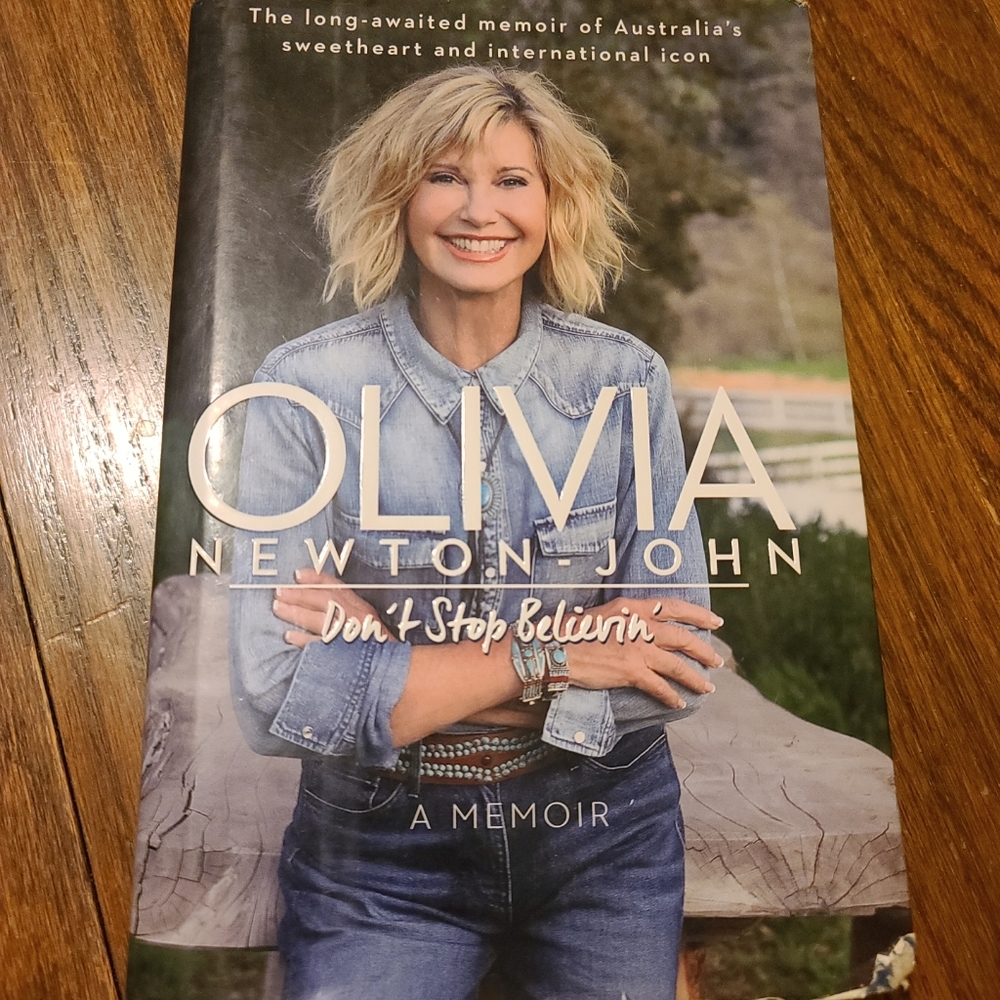 Olivia Newton John Don't Stop Believin' Hardback book